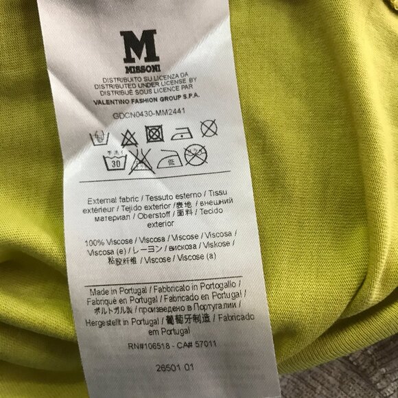 NWOT M Missoni Bright Long T-Shirt Tunic With Print - Picture 10 of 10
